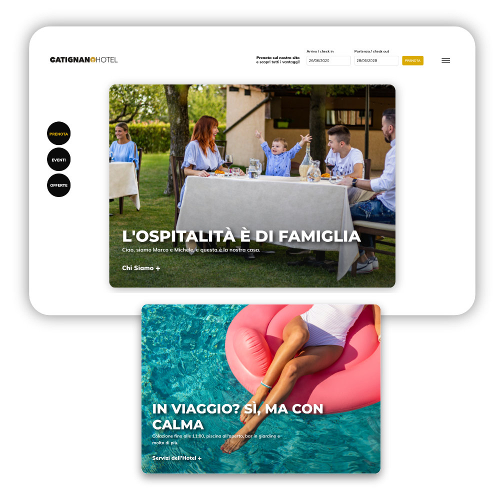 Sito web per Catignano Hotel