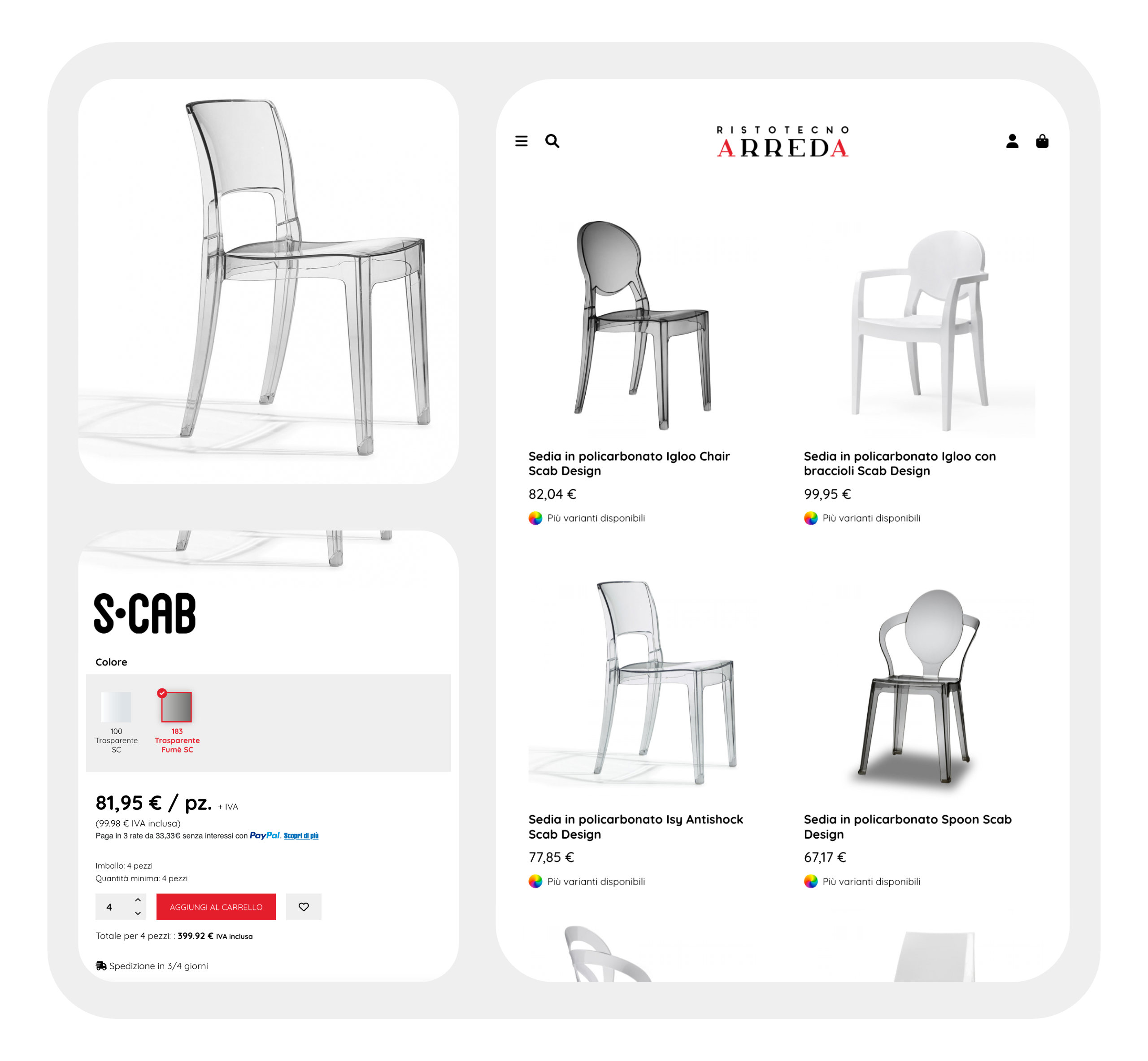 Configurazione del prodotto ecommerce B2B